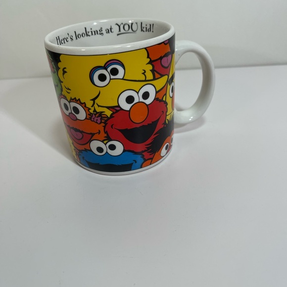 APPLAUSE SESAME STREET CHARACTERS COFFEE CUP MUG Here's Looking At YOU Kid Vtg - Picture 1 of 4